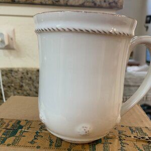 Set of 4 Juliska Berry & Thread Flared Ceramic Mugs